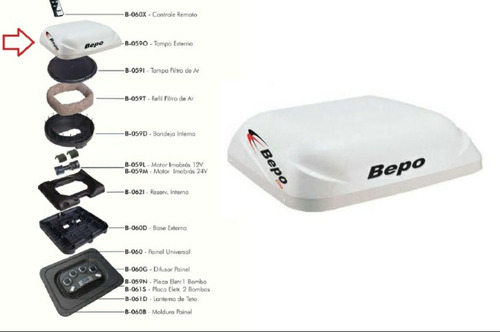 Tapa Exterior Climatizador Bepo