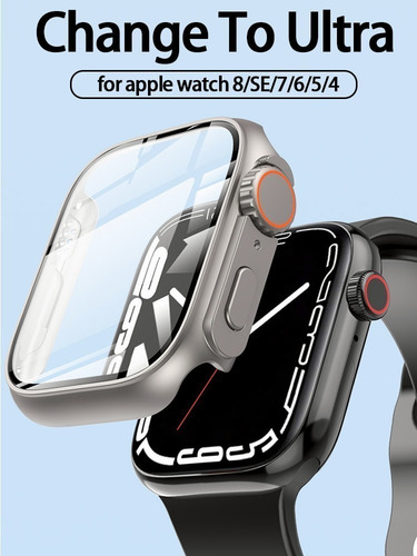 Funda Y Cristal Para Apple Watch Band Series 8 7 Upgrade To