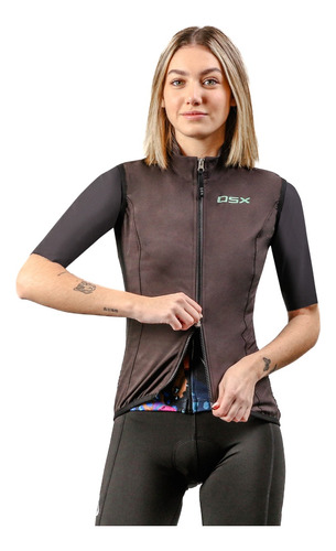 Chaleco Rompeviento Ciclismo Mujer Chann Osx- Oficial