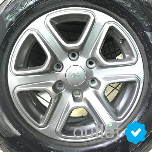 Imagem 5 de 6 de Calotinha Miolo Tampa Roda Ford Ranger Prata Xl Xls Xlt