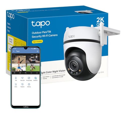 Tp-link Cámara Ip Smart Wifi Domo Exteriores Tapo C520ws 2k