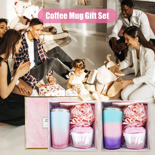 Set De Regalo Para Tazas De Café: Taza Aislante De 20 Oz Con