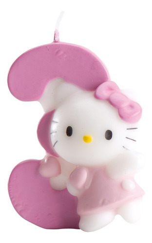 Vela De Cumpleaños Hello Kitty #3