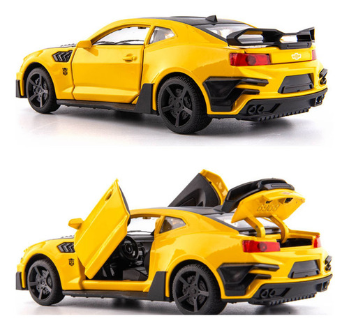 Chevrolet Camaro Miniatura Metal Autos Luces Y Sonido 1:32
