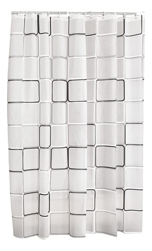 Cortina De Baño Impermeable Diseños Para Ducha 180 X 180 Cm 