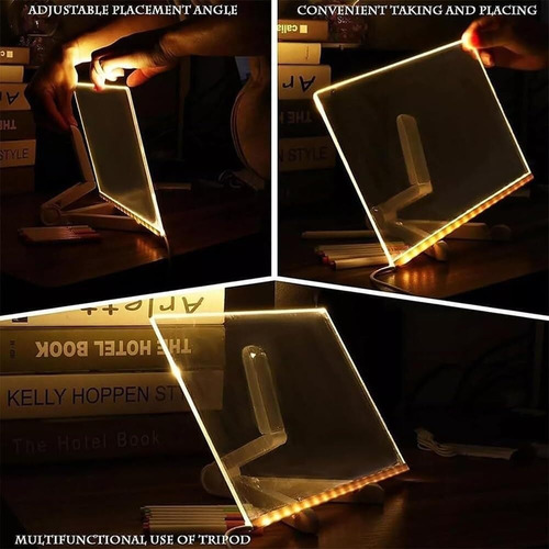 Tablero De Mensajes Led Acrílico Regrabable De Creative, Ilu