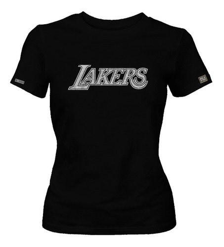 Camiseta Lakers Nba Letras Los Ángeles Dama Mujer Edc