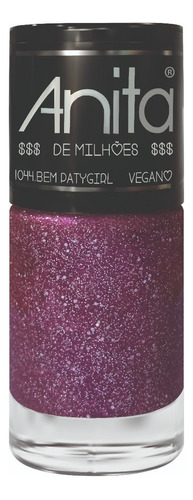 Esmaltes Anita 10ml - *linha Glitter* Cor 1044 - Bem Patygirl