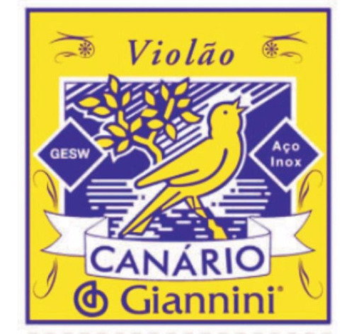 Encordoamento Para Violão Gesw Canário Aço Média Giannini