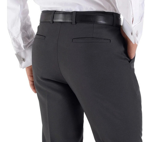 Pantalón Yale Hombre Vestir Liso Sin Pinzas Recto Marquiz