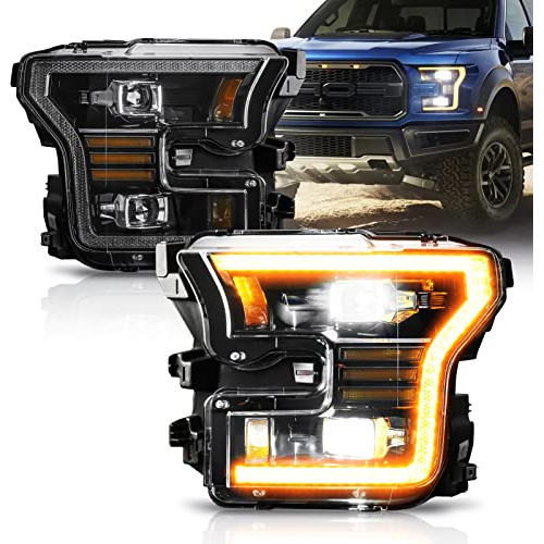 Conjunto De Faros Delanteros De Proyector Para Ford F150 Xl,