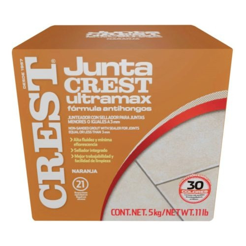 Juntacrest Ultramax 5kg Naranja- Crest