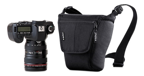 Promo 3 Bolsa Alhva Para Canon 70d, Nikon D7100, Etc Cor Preto