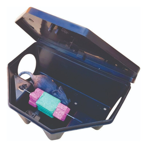 Kit Porta Isca Para Veneno Rato (bloco-girassol) 6 Un.