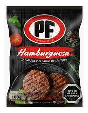 Hamburguesa Vacuno Pf 100gr(3uni)super