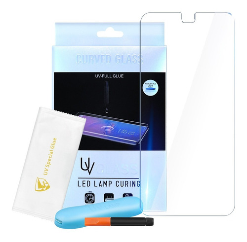 Mica Cristal Templado Uv Compatible Con Huawei P20 Lite
