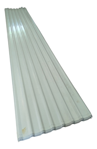 Lamina Galvanizada Prepintada Blanca De 6 X 1.1 Metro Techos