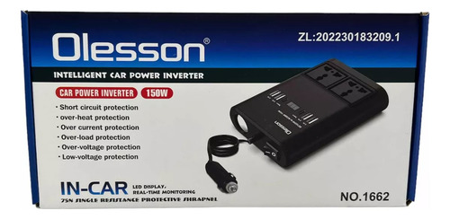 Inversor De Voltaje 12v A 220v Para Auto Camioneta 150w 4usb