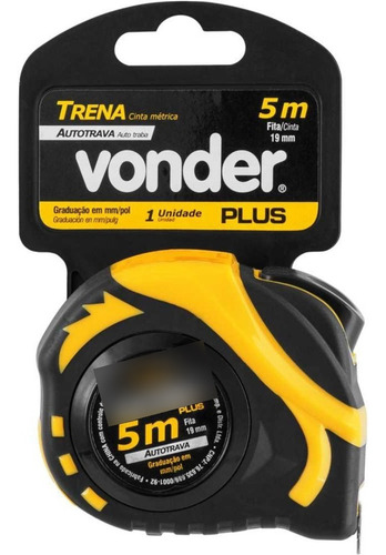 Trena De Aço 5mx19mm Com Auto Trava Marceneiro Profissional