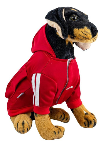 Roupa Cachorro Casaco Moletom Mascote Pet Vermelho Pp