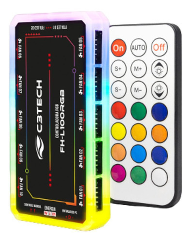 Controladora Rgb Gaming Series 6 Pinos Controle Remoto Rgb