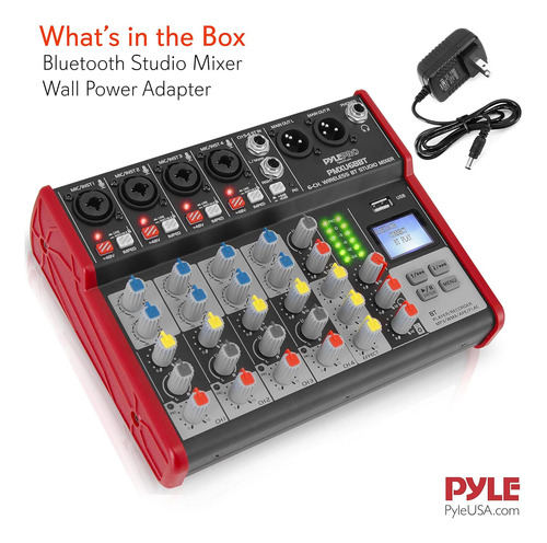 Pyle, Sound 6 Canales Compatible Con Bluetooth, Pc Profes...