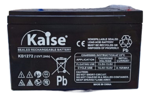 Bateria Kaise Ciclo Profundo Gel 12v 7ah Ups-solar