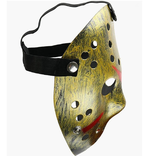 Jason Voorhees Máscara, Mxjgd-001, 1 Pza. 25x18x5 Cm, Plásti Color Dorado Jasongold