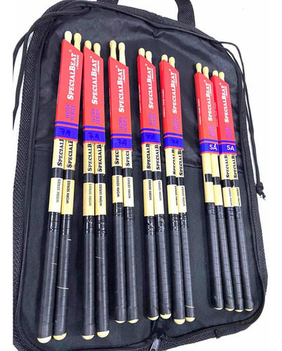 Kit Baqueta 5 Par 7a + 2 Par 5a Specialbeat By Prostick+bag