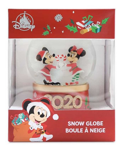 Snowglobe Mickey Y Minnie Navidad 2020 Disney Store Original