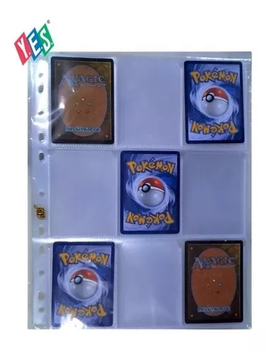 Pasta Álbum tipo Fichário para Cards Pokémon (c/ 10 cartas aleatórias)