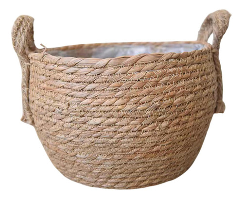 Cesta Tejida Para Maceta, Cubierta Para Maceta 24x24x19cm