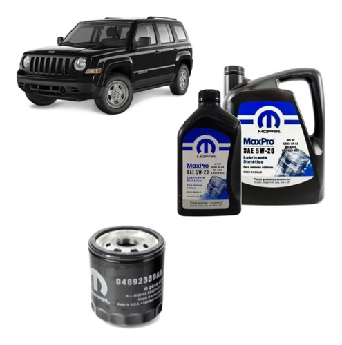 Imagen 1 de 5 de Kit De Filtro Y Aceite Mopar Jeep Patriot 2.0 Nafta