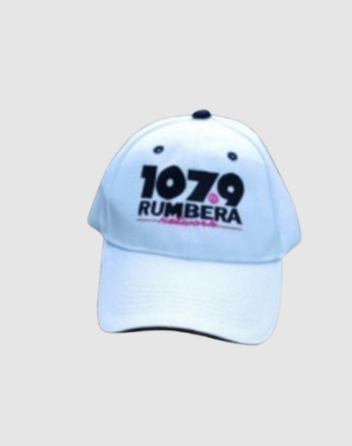 Gorra Blanca Ajustable De Broche 