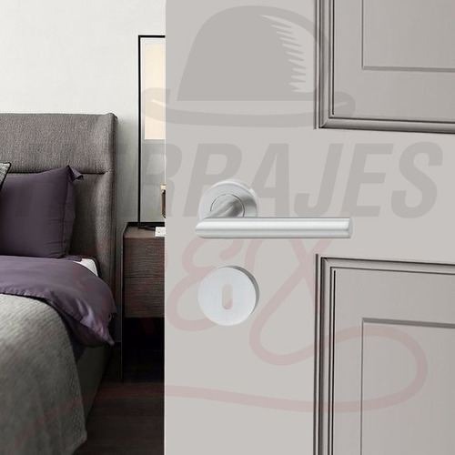 Picaporte Puerta Chapa Acero Inoxidable.deptox7