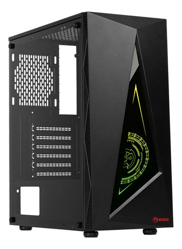 Gabinete Gamer Marvo Panel Rgb Mid Tower Atx Diginet