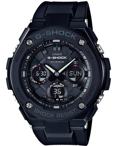 Relógio Casio G-shosck G-steel Solar Preto Gst-s100g-1bdr