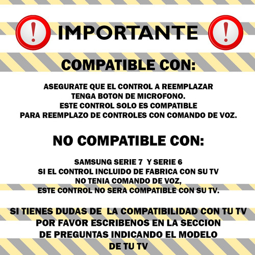 Control Para Smart Tv Samsung Con Comando De Voz + Funda