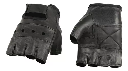  Milwaukee Guantes de motocicleta para hombre, piel suave, color  negro con palma de gel suave (4XL regular) : Automotriz