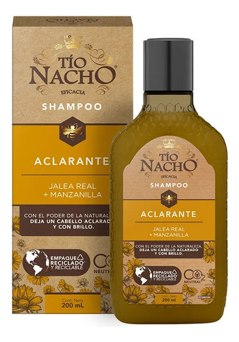 Shampoo Anti Caida Aclarante X200ml Tio Nacho
