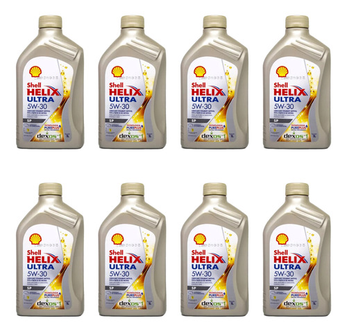 8l Óleo Motor Shell Helix Ultra 5w30 Sp Dexos 1 Sintético