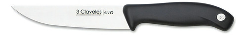 Cuchillo Cocina Evo Acero Inoxidable 13,5 Cm 3 Claveles 1353 Color Negro