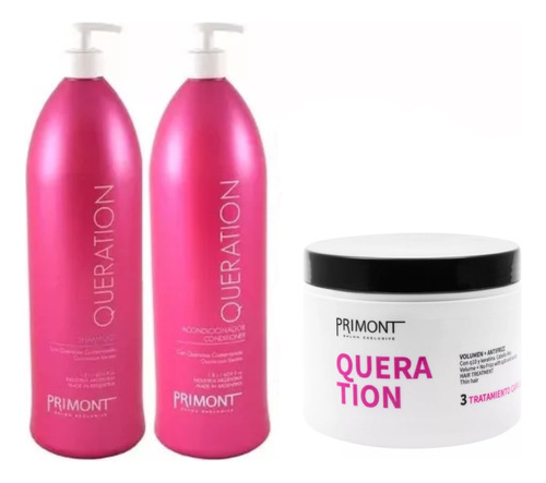 Kit Queration Shampoo + Acondicionador + Mascara Primont