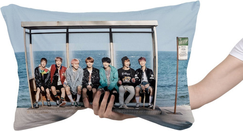 Cojin Almohada Bts K Pop Grupo Diseño Unico Poliester Arte Color Bts 03