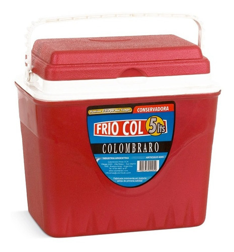 Conservadora Heladerita Frio Col 5 Lts Colombraro