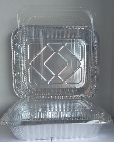 Bandeja De Aluminio 3578 C/ Tapa Plástica Bulto X 20 Und 