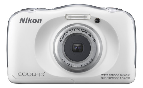 Nikon Coolpix S33 Cámara Digital Impermeable (blanco) (des.