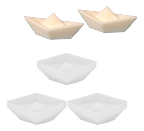 Moldes De Silicona Para Velas En Forma De Barco, 3 Piezas, R