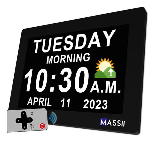 Reloj Digital Con Fecha Y Semana Para Personas Mayores, Cale