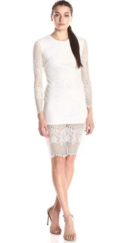 Vestido Bordado Blanco Fashion Union Talla M